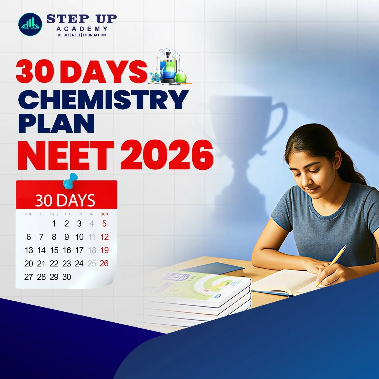 30-Day NEET Chemistry Study Plan: Your Complete Revision Blueprint By Step Up Academy, Bhopal | NEET 2026